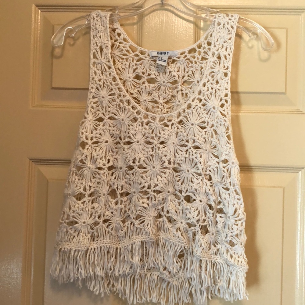 Forever 21 crocheted tank top